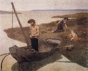 Pierre Puvis de Chavannes The Poor Fisherman oil painting artist